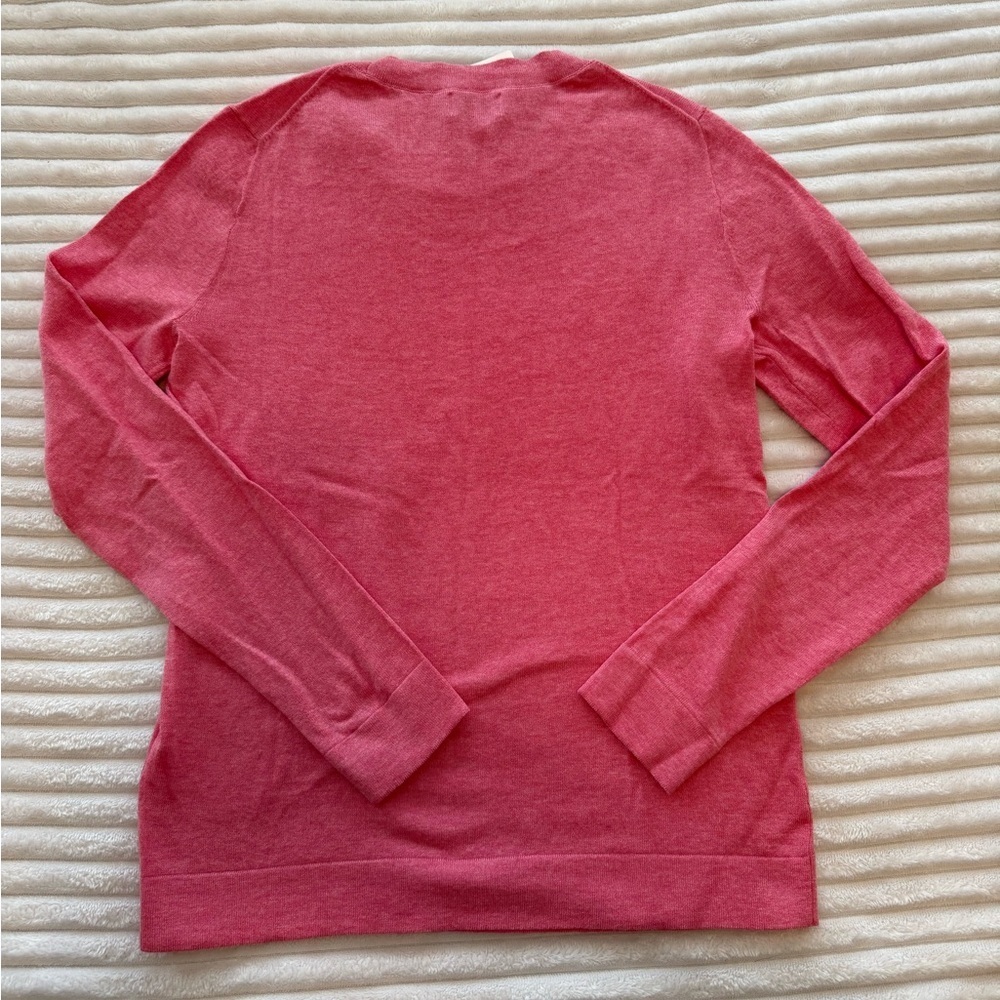 J. Crew Women's Vibrant Pink Crew Neck Sweater - Picture 5 of 5